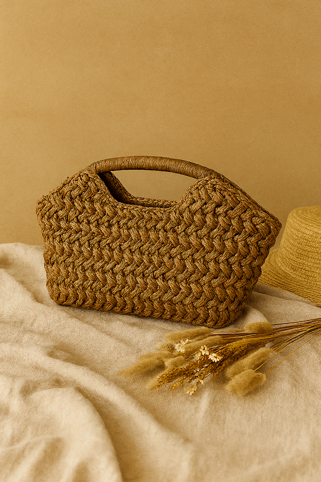 "El Yapımı Doğal Lif Clutch Çanta – Örsena Naturel"