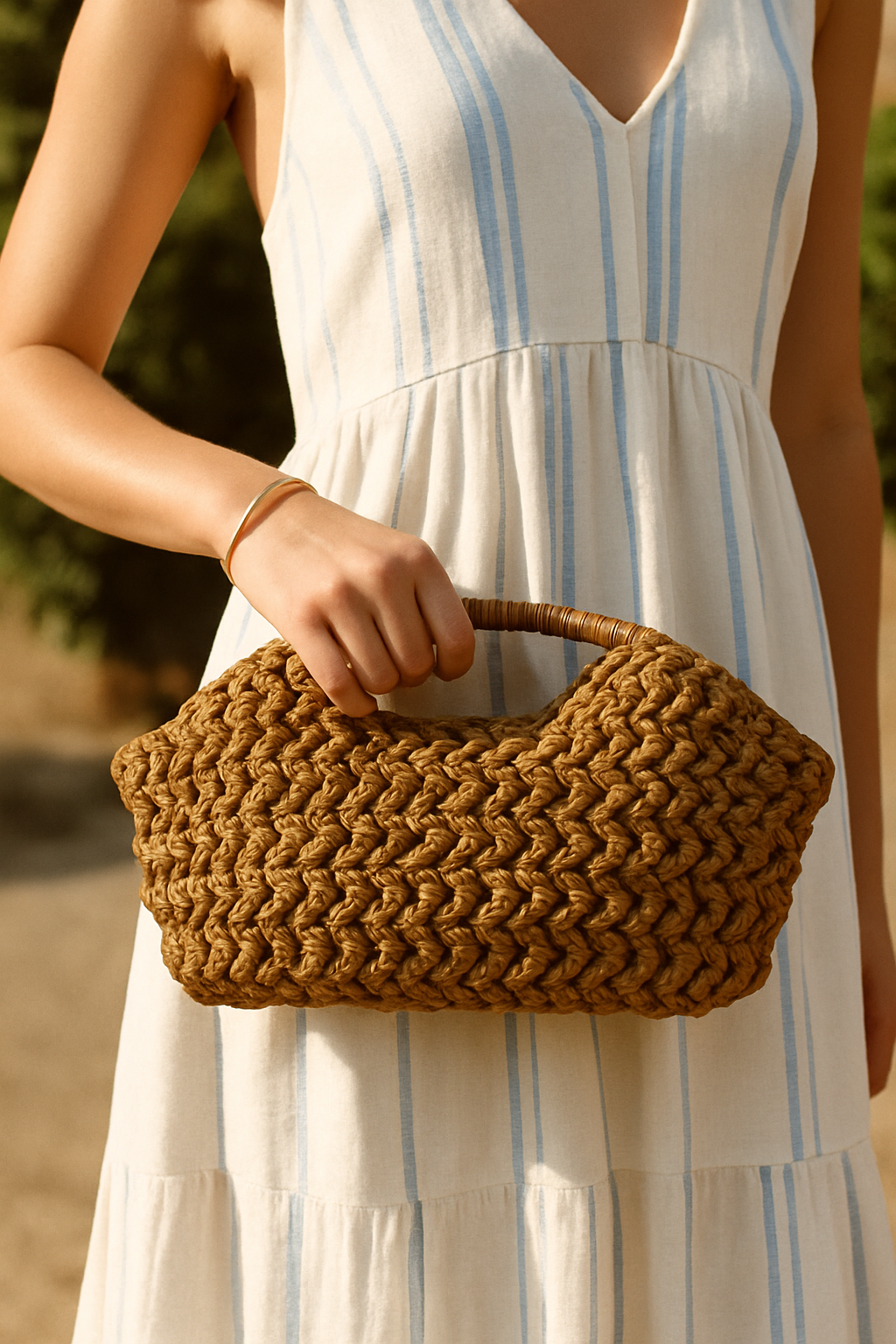 "El Yapımı Doğal Lif Clutch Çanta – Örsena Naturel"