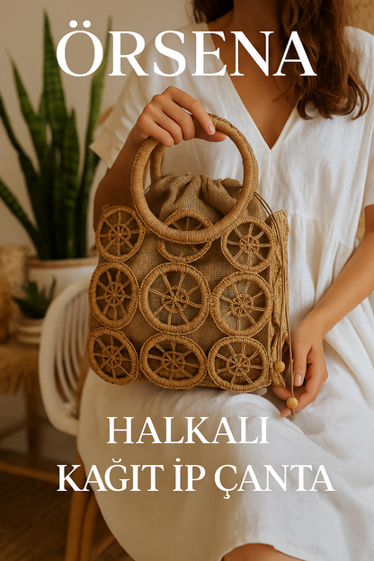 Örsena Halkalı Kağıt İp Çanta