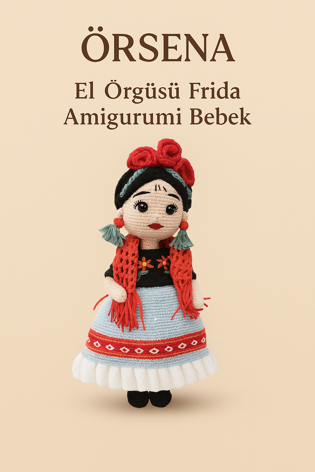 El Örgüsü Frida Amigurumi Bebek