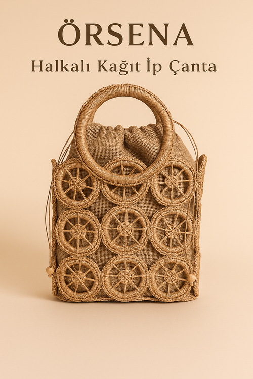 Örsena Halkalı Kağıt İp Çanta