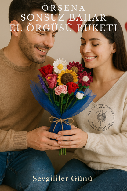“Sonsuz Bahar” El Örgüsü Buketi